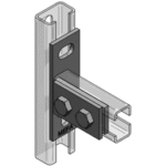 MEFA 081655802 Stirnplatte C-Profil 35 längs für C-Profil 35, Stex 35 gvz  Verpackungseinheit:1ST