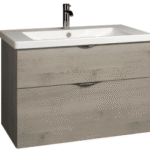 ALVA AQBMIDWTUSK2W ALVA Idea Unterschrank m. Keramik WT, 2 Auszüge, 93x64,5x49cm, Weiß Glanz  Verpackungseinheit:1ST