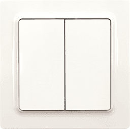 1a623421-2c86-4ced-bcf5-5e036ab1c572 ELTAKO 30055733 Funktaster polarweiß glänzend 55x55mm ba tterie-u.leitungsl.m.Doppelwi.E-Design55 F4T55E-PG Verpackungseinheit:1ST – Bild 1