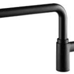 ALVA AQARVADSR1S ALVA Varia Raumspardesign-S. 5/4" ohne Ventil, Wandrohr 32x100mm, Schwarz Matt  Verpackungseinheit:1ST