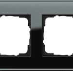 GIRA 021205 Rahmen 2fach Esprit Glas schwarz  Verpackungseinheit:1ST