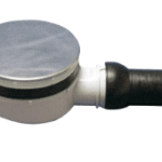 HUTTERER & LECHNER HL521 HL521 - Brausetassensiphon flach DN40 mit Kugelgelenk für Ablauföffnungen d 90mm und Abdeckplatte d 113mm Edelstahl 521 Verpackungseinheit:1ST