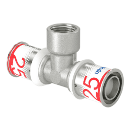 UPONOR 1070598 Uponor S-Press PLUS T-Stück m. Innengew. 25-Rp1/2″FT-25 Verpackungseinheit:1ST