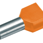 CIMCO 187726 Zwillingsaderendhülse 2 x 4,0 mm² x 12 m m, orange  Verpackungseinheit:100ST