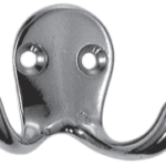 ALVA AQASVADKH ALVA Varia Kleiderhaken doppelt, Messing verchromt  Verpackungseinheit:1ST