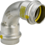 VIEGA 485 801 Viega Sanpress Inox G-Bogen 90° mit SC-Contur Stahl nichtrostend, Modell 0216 d: 22 0216 Verpackungseinheit:1ST