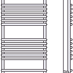VOGEL&NOOT F3IM01100500000 VN-DELLA eLINE BH 1136x109x500mm weiß  Verpackungseinheit:1ST
