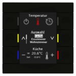 MDT BE-BZS8606.01 KNX Bedienzentrale Smart 86 mit Farbdisp lay, Kunststoff, Schwarz matt  Verpackungseinheit:1ST