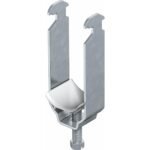 OBO BETTERMANN 1161520 Bügelschelle, 46-52mm, 2f, Stahl, Profilschiene, mit Kunststoffwanne, halogenfrei