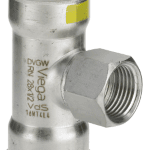 VIEGA 486 693 Viega Sanpress Inox G-T-Stück mit SC-Contur Stahl nichtrostend, Modell 0217.2 d1: 28 Rp: ½ d2: 28 0217.2 Verpackungseinheit:1ST