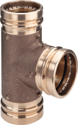 VIEGA 350 628 Viega Sanpress XL-T-Stück mit SC-Contur Rotguss, Modell 2218XL d1: 76,1 d2: 76,1 d3: 76,1 2218XL Verpackungseinheit:1ST