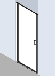 24984355-f0d4-4968-870e-52467c7864d5 ALVA AQDUJUPT90L ALVA Juna Pendeltür 1-tlg. links 90/200cm, Silber HGL, ESG Clean Verpackungseinheit:1ST – Bild 1