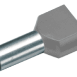 CIMCO 187711 Zwillingsaderendhülse 2 x 4,0 mm² x 12 m m, grau  Verpackungseinheit:100ST