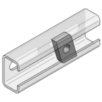 MEFA 0750093 Gewindeplatte, M12 38x17 gvz  Verpackungseinheit:1ST