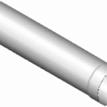 ALVA ALSR2M150.1000 ALVA Rauchrohr gemufft 2 mm Durchmesser 150/1000 mm  Verpackungseinheit:1ST