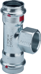 277bd0d7-adbd-40fc-941b-703124a162fd VIEGA 704 704 Viega Prestabo-T-Stück mit SC-Contur Stahl unlegiert, verzinkt, Modell 1117.2 VdS-Zulassung d1: 54 Rp: 1 d2: 54 1117,2 Verpackungseinheit:1ST – Bild 1