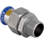 GEBERIT 34439 GE Mapress ES Gas Uebergangsverschr. UeWM CrNi, flachdichtend d42mm x R1 1/2  Verpackungseinheit:1ST