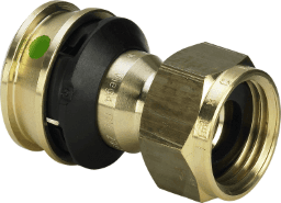 281e8189-636d-4311-9745-c5ad91d11bbb VIEGA 646 493 Viega Raxofix-Anschlussverschraubung mit SC-Contur Siliziumbronze, Modell 5363 d: 32 G: 1½ 5363 Verpackungseinheit:1ST – Bild 1