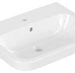 VILLEROY&BOCH 41886001 Villeroy & Boch Waschbecken Architectura 418860, 600 x 470 mm, Rechteck, 1HL. mittleres Hahnloch durchgestochen, mit Überlauf, Weiß Alpin 418860 Verpackungseinheit:1ST