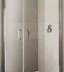 ALVA AQDUOREHPL90B ALVA Ora Eckeinsteigshälfte PT in Linie 90-94,5/200cm, f. BM, Chrom gl., ESG  Verpackungseinheit:1ST