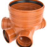 FUNKE KGSCHACHTU4001500029 KG-Schachtunterteil DN400/160 mit 3 Zuläufe/1 Ablauf inkl.Dichtung  Verpackungseinheit:1ST