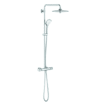 GROHE 27 296 003 GROHE Duschsystem Euphoria System 260 27296_3, Thermostatbatterie mit Aquadimmer, 450mm Duscharm, Kopfbr. Euphoria 260 (26455), max. DF (bei 3 bar): 7,5 l/min, Handbr. Euphoria 110 Massage (27221), max. DF (bei 3 bar): 11 l/min, CoolTouch, chrom 27296_3 Verpackungseinheit:1ST