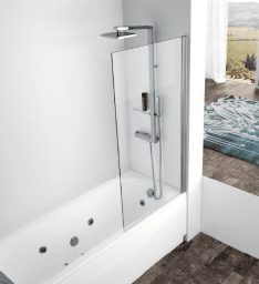 2b15b5a1-334b-4223-94bc-b11fd41c0b3b ALVA AQDUVA3C ALVA Varia Wannenwand 1-teilig 150x80cm, Glas ESG Clean, Silber Verpackungseinheit:1ST – Bild 1