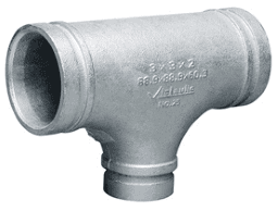 2b459a44-cb0c-47f0-8e63-0fa634df04d0 VICTAULIC F0025003002G000 88.9x60.3x88.9 mm/3x2x3" No 25 Reduzier-T-Stück Verzinkt Verpackungseinheit:1ST – Bild 1