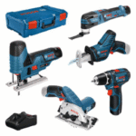 BOSCH POWER TOOLS 0 615 A00 17C Combo Kit Set mit 5 12V-Werkzeugen: GSR+GST+GOP+GKS+GSA+3x GBA 3.0Ah+GAL+XL-BOXX 5 TOOL KIT 12V: GSR + GST + GOP + GKS + Verpackungseinheit:1ST
