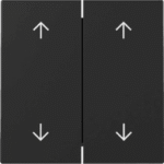 GIRA 3297005 Wippe 2f Pfeile System 55 Schwarz m  Verpackungseinheit:1ST