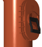 POLOPLAST 04488 PVC-Kanal Einhandputzstueck DN100 Behoerdenausf.n.OENORM B2501/2503  Verpackungseinheit:1ST