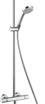 HANSGROHE 27185000 hansgrohe Croma Showerpipe 220 1jet mit Thermostat, Chrom 27185XXX Verpackungseinheit:1ST