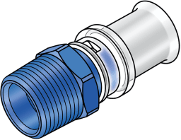 2fc20e48-2e54-49c5-ab1e-261ca74ebbab KE KELIT 72402E04 KE KELIT KWW450 KELOX-WINDOX-W Übergang mit AG 25x3/4 Zoll KWW450 Verpackungseinheit:1ST – Bild 1