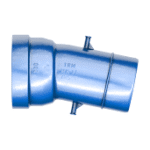 TIROLER ROHRE 106089114 TRM Einmuffenbogen VRS-T MK blau DN 200 11 1/4Grad  Verpackungseinheit:1ST