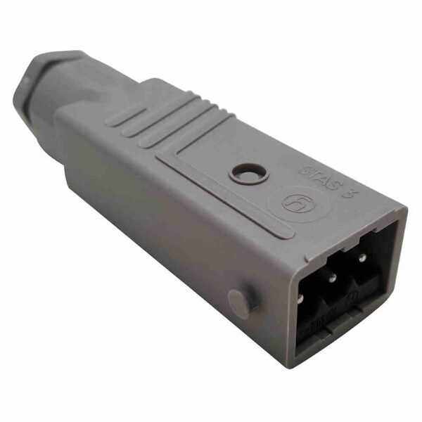 HIRSCHMANN 932143106 Rechtecksteckverbinder, Stift, 4p, 1re, Schraubanschluss, 0,5-1,5mm², Zinn, IP54