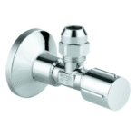 GROHE 22 037 000 GROHE Eckventil 22037, Wandanschluss 1/2'', Abgang 3/8'', langer Schubschaft, Quetschverschraubung Ø 10 mm, Schubrosette aus Metall, chrom 22037 Verpackungseinheit:1ST