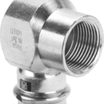 VIEGA 601 270 Viega Prestabo-Übergangswinkel 90° mit SC-Contur Stahl unlegiert, verzinkt, Modell 1114.2 VdS-Zulassung d: 22 Rp: ¾ 1114,2 Verpackungseinheit:1ST