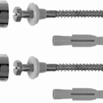 ALVA ACWC2HC ALVA WC-Befestigung chrom 2-teilig, Sechskantschrauben u. Hohlraumdübel 431571 Verpackungseinheit:1ST