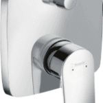 HANSGROHE 31454000 hansgrohe Wannenmischer Unterputz Metris Fertigset eckig chrom 31454XXX Verpackungseinheit:1ST