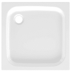 ALVA AQBTFOBT80.6S ALVA Forta Stahlemail Brausetasse 80x80x6,5cm, schweres Mod.,Weiß oh.Füsse  Verpackungseinheit:1ST