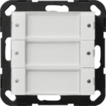 GIRA 2003100 Tastsensor 2 3fach 24 V potenzialfrei System 55 Klar/Reinweiß  Verpackungseinheit:1ST