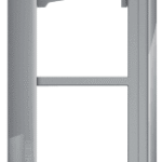 BTICINO 350223 Abdeckrahmen + Modulträger 2 Module, Tür station SFERA Aluminium, Farbe Allstreet  Verpackungseinheit:1ST