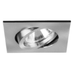 BRUMBERG 32003150 Einbaustrahler eckig, schwenkbar DA=68mm max.50W incl. GX5.3 Fassung, nickel matt  Verpackungseinheit:1ST