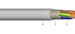 KABEL NHXMH-J 3X1,5 GR >R 50 Halogenfreie Mantelleitung NHXMH-J 3x1,5 grau  Verpackungseinheit:50M