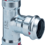 VIEGA 558 710 Viega Prestabo-T-Stück mit SC-Contur Stahl unlegiert, verzinkt, Modell 1118 d1: 28 d2: 15 d3: 28 1118 Verpackungseinheit:1ST