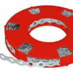 SIBLIK 54112 Montagelochband 12 x 0,7 mm, gewellt Loch 5,1 mm, L=10 m, Überkart. 10 Rollen  Verpackungseinheit:1ST