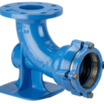 HAWLE 5012528 Hawle Flanschfußbögen 90° System 2000 schubgesichert f. PE/PVC-Rohre, DN80/110  Verpackungseinheit:1ST