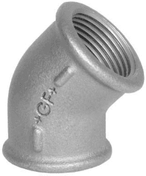 3a89b934-2f32-4ffc-8a66-0853daac936c FISCHER GEORG FITTINGS 770120209 Knie 45° Fig. 120 2" verzinkt Verpackungseinheit:1ST – Bild 1