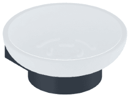 3adfd308-35b7-4efa-ad2d-76e7615e2774 ALVA AQASAMSH ALVA Amoa Seifenhalter mit Kristallseifenschale satiniert, Schwarz Verpackungseinheit:1ST – Bild 1