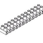POLLMANN 3700168 Reihenlusterklemme 2,5 - 10 mm², 12-poli weiß 12X10QMM WS Verpackungseinheit:1ST